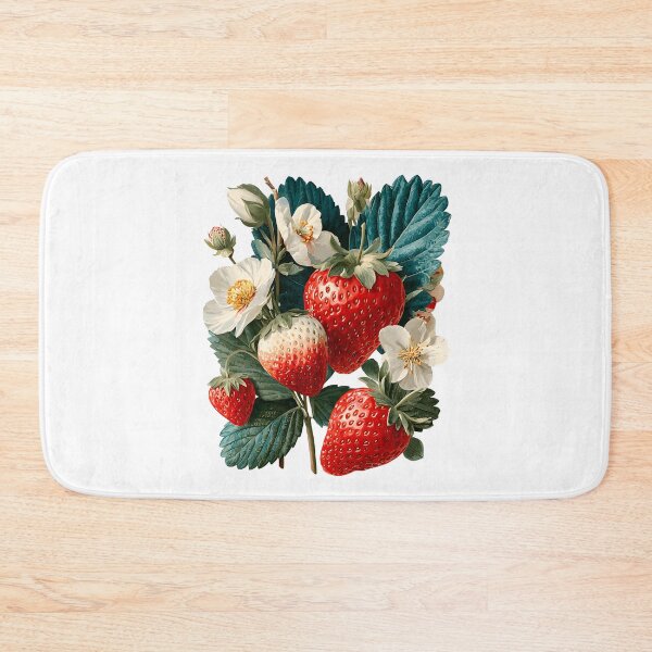 Item preview, Strawberries Summer Flower Nature Lover Floral Botanical designed and sold by SecretDicer.