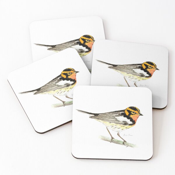 Item preview, Blackburnian Warbler designed and sold by ScribleBug.