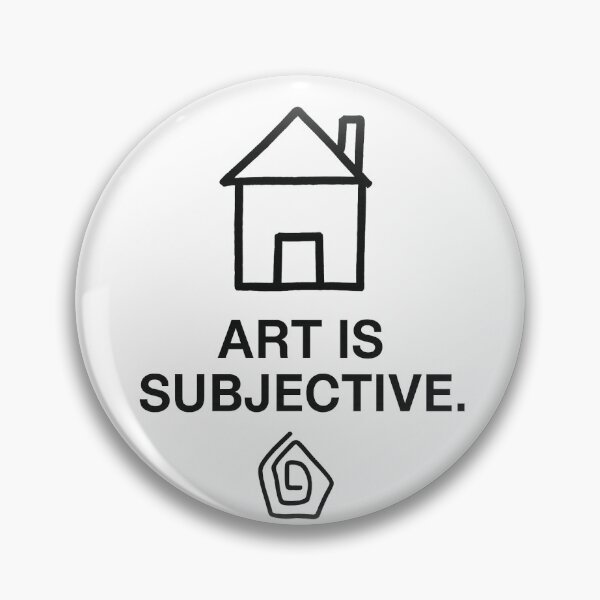 Item preview, “Art Is Subjective” – Funny Doodle Design with Hand-Drawn House designed and sold by Domci.