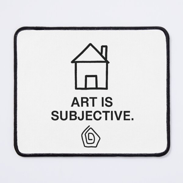 Item preview, “Art Is Subjective” – Funny Doodle Design with Hand-Drawn House designed and sold by Domci.