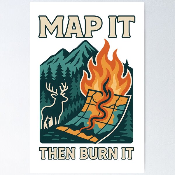 Item preview, Trailblazer’s Manifesto: Map It Then Burn It designed and sold by inkNext.