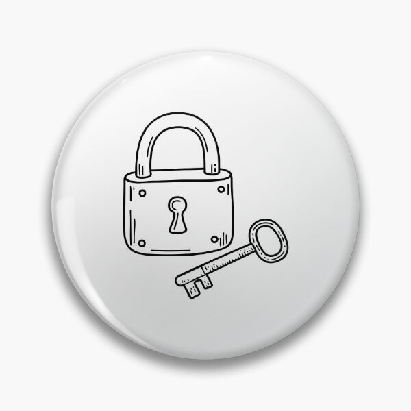 Item preview, A rusty key lying next to an ancient lock designed and sold by rasagamastore.