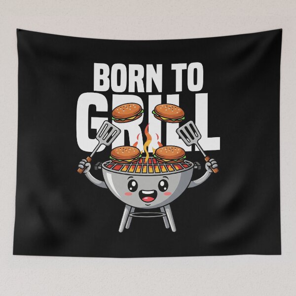 Item preview, BORN TO GRILL - CHEF GIFT designed and sold by KEF Custom.