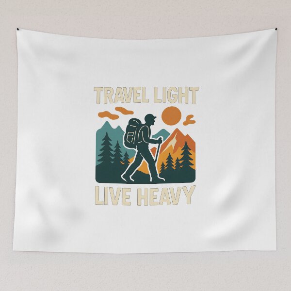 Item preview, Travel Light Live Heavy designed and sold by inkNext.
