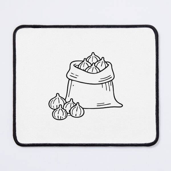 Item preview, A burlap sack filled with onions spilling onto the ground designed and sold by rasagamastore.