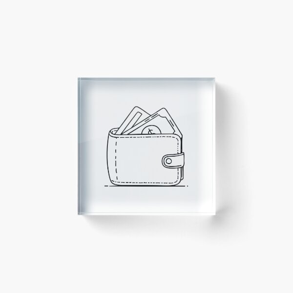 Item preview, An open wallet revealing cash and cards inside designed and sold by rasagamastore.