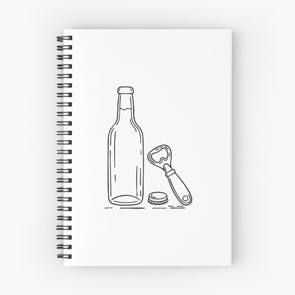 Item preview, A bottle opener placed beside an opened glass bottle designed and sold by rasagamastore.