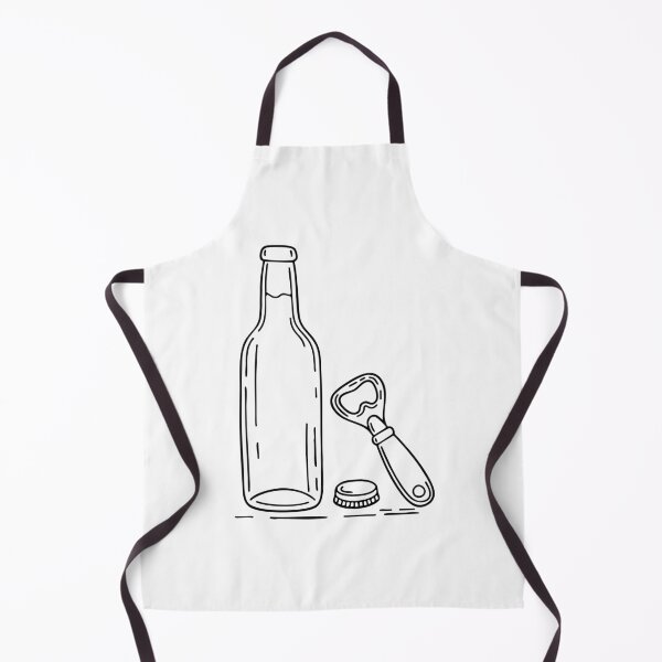 Item preview, A bottle opener placed beside an opened glass bottle designed and sold by rasagamastore.