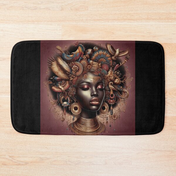 Item preview, African Brown Skin Girl designed and sold by PrintAfricanArt.
