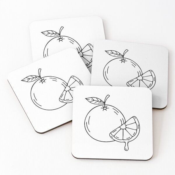 Item preview, A whole orange with a single drop of juice falling from a cut slice designed and sold by rasagamastore.