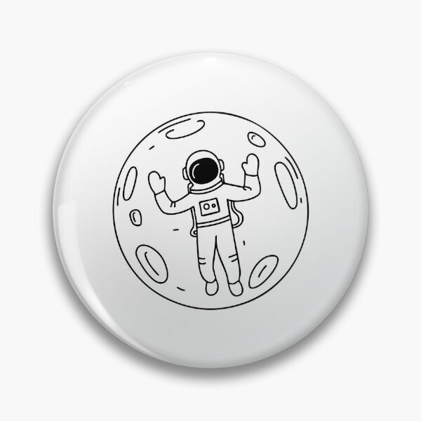 Item preview, An astronaut floating weightlessly in low planet orbit designed and sold by rasagamastore.