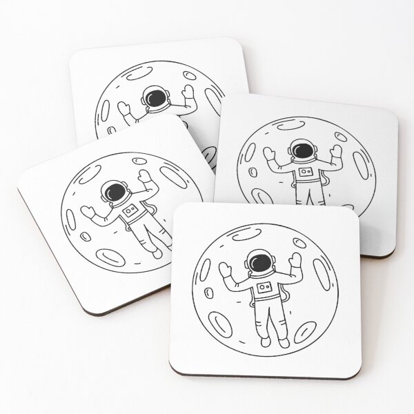 Item preview, An astronaut floating weightlessly in low planet orbit designed and sold by rasagamastore.