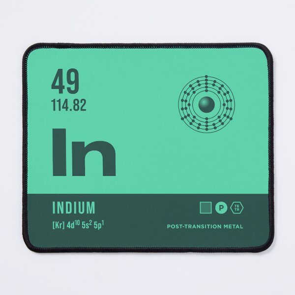 Item preview, 49 Indium Periodic Table Element Dark designed and sold by VoodooCircus.