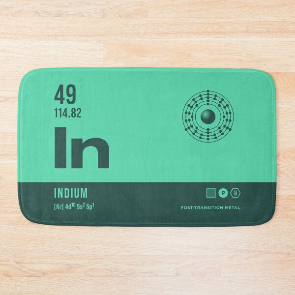 Item preview, 49 Indium Periodic Table Element Dark designed and sold by VoodooCircus.