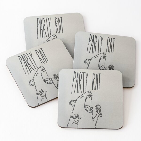 Item preview, Rat party design with microphone  designed and sold by PartyRatCo.
