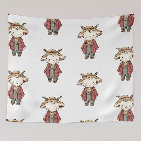 Item preview, Cute Farm Goat designed and sold by bapupa.