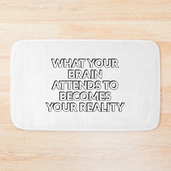 Item preview, What your brain attends to becomes your reality - Back to school motivational quotes designed and sold by Inspirationmotivation.