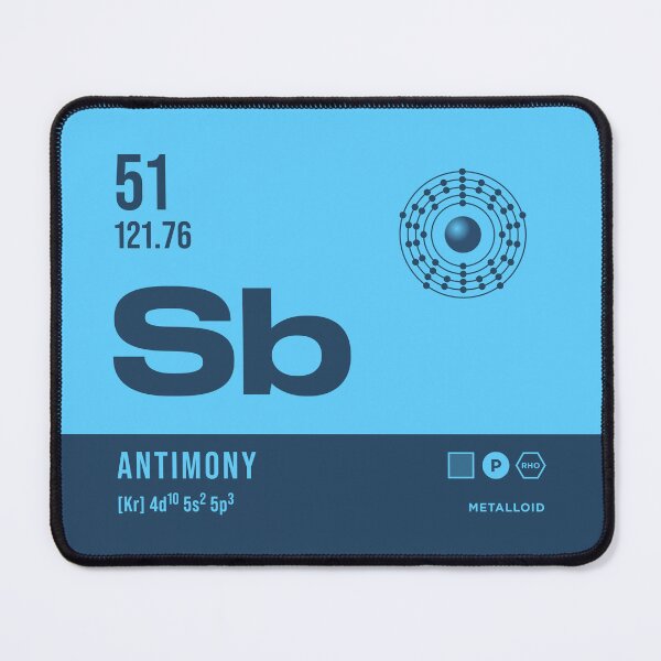 Item preview, 51 Antimony Periodic Table Element Dark designed and sold by VoodooCircus.