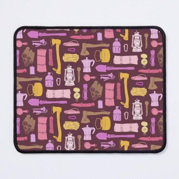 Item preview, Bushcraft & Camping Gear Seamless Pattern designed and sold by AycaAtalay.