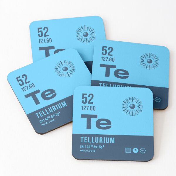 Item preview, 52 Tellurium Periodic Table Element Dark designed and sold by VoodooCircus.