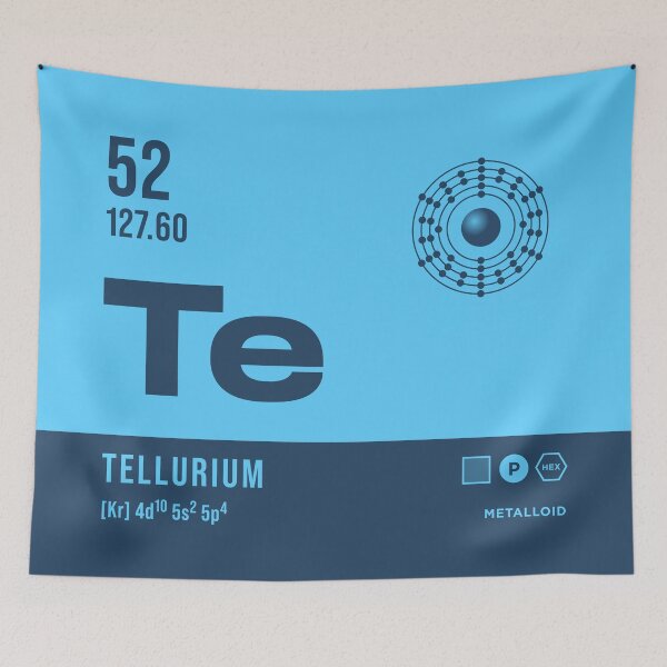 Item preview, 52 Tellurium Periodic Table Element Dark designed and sold by VoodooCircus.