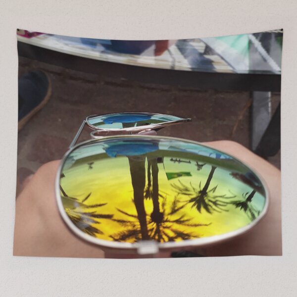 Item preview, Espejo gafas con palmas designed and sold by Eleonora Tschudin.