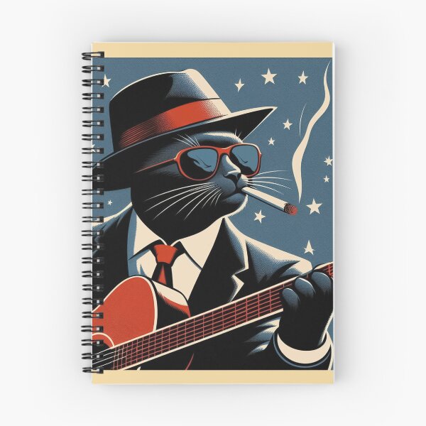 Artikelvorschau, Blues spielen Cool Cat entworfen und verkauft von KenRinkel.