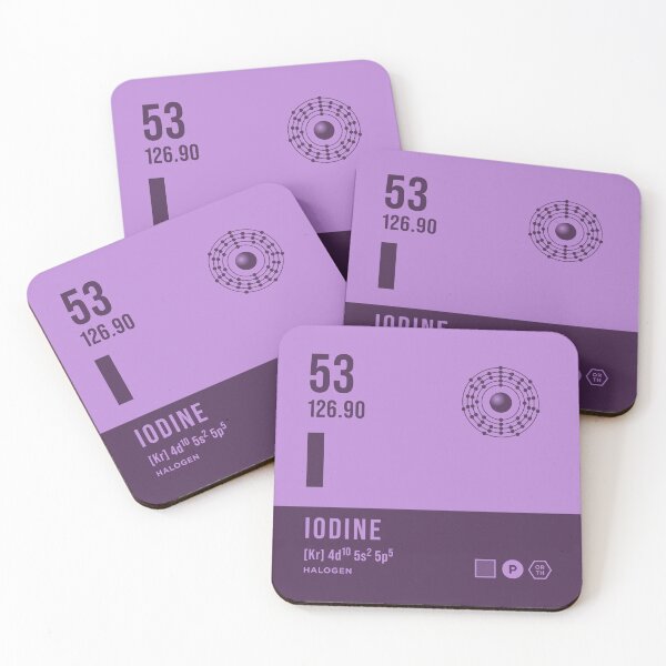 Item preview, 53 Iodine Periodic Table Element Dark designed and sold by VoodooCircus.