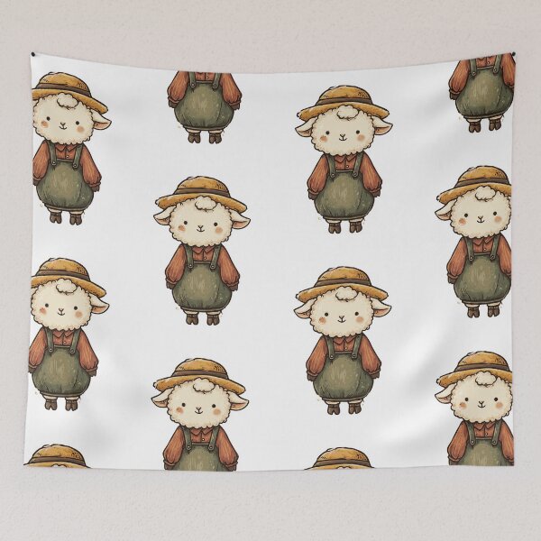 Item preview, Fluffy Farm Lamb designed and sold by bapupa.