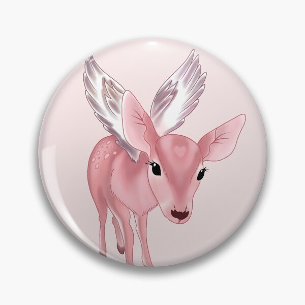 Item preview, Aesthetic pink angelic deer design designed and sold by Fuchsiella.