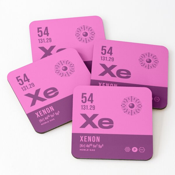 Item preview, 54 Xenon Periodic Table Element Dark designed and sold by VoodooCircus.