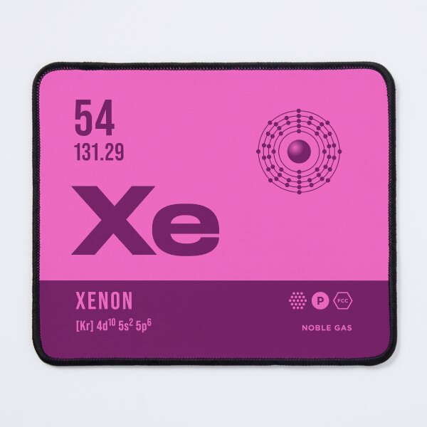 Item preview, 54 Xenon Periodic Table Element Dark designed and sold by VoodooCircus.