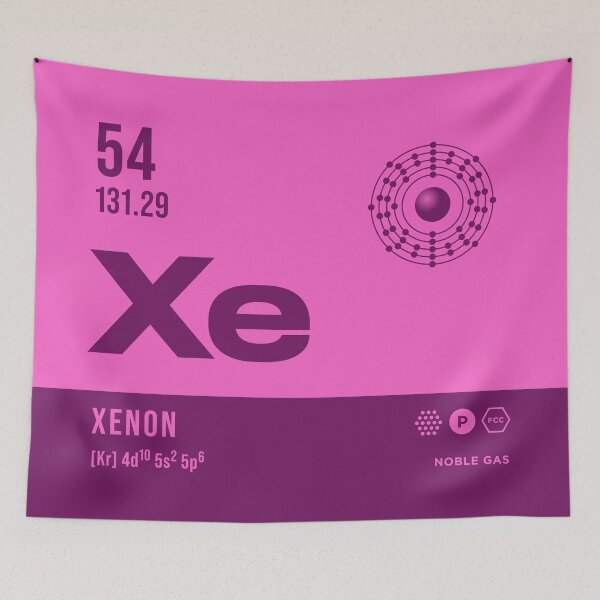 Item preview, 54 Xenon Periodic Table Element Dark designed and sold by VoodooCircus.