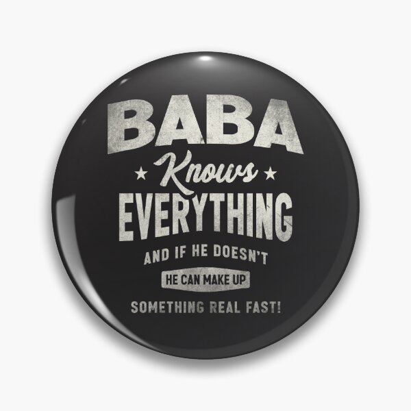 Item preview, Baba Knows Everything Funny Grandpa Humor designed and sold by cidolopez.