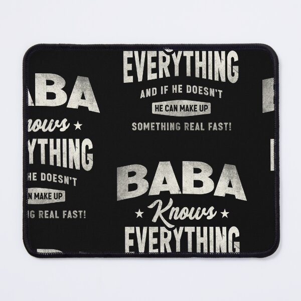 Item preview, Baba Knows Everything Funny Grandpa Humor designed and sold by cidolopez.