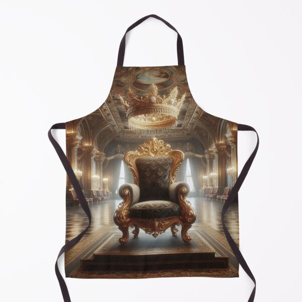 Item preview, The Absent Ruler – Empty Throne with Floating Crown Design designed and sold by ashokreddy343.