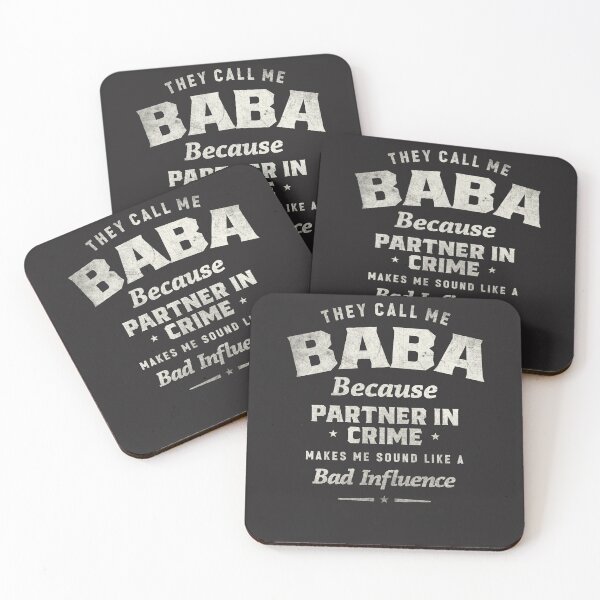 Item preview, They Call Me Baba Partner In Crime Grandpa Humor designed and sold by cidolopez.
