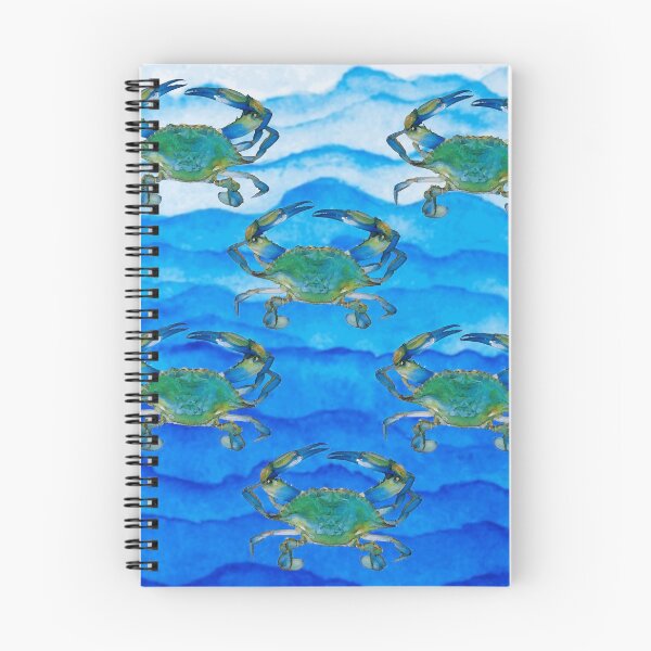 Item preview, Blue Crab Oil Painting/Water Waves Watercolor designed and sold by GL Digital Artwork .