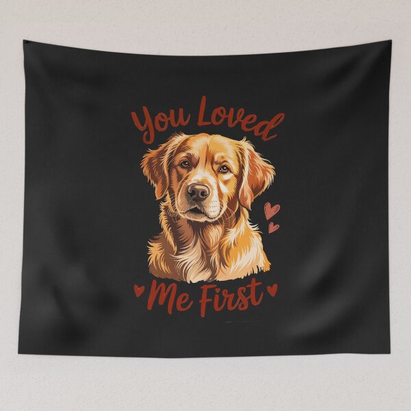 Item preview,  Unconditional Love In Fur: Golden Retriever Emotional Pet Lover Art designed and sold by elynne9.
