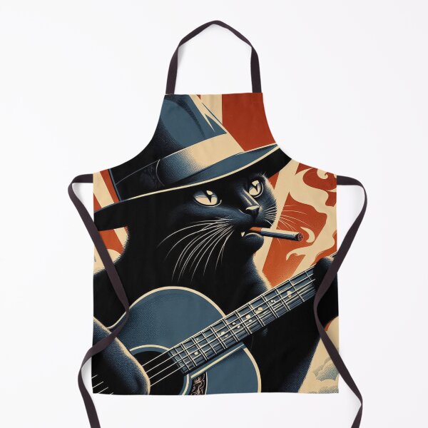 Item preview, Blues Cat 3 smoking a cigarette designed and sold by KenRinkel.