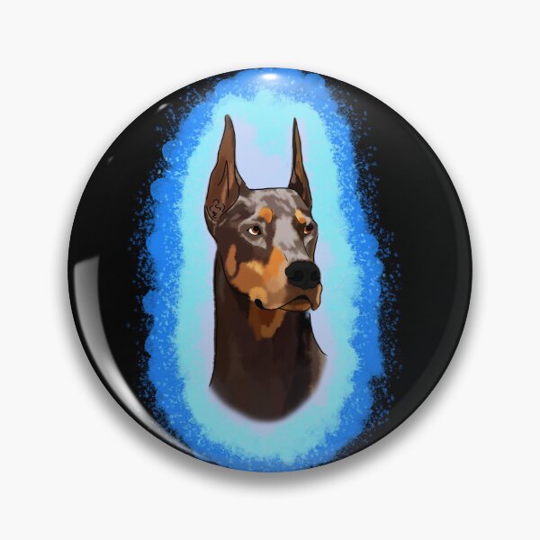Item preview, Doberman Pincher Light Blue Splash designed and sold by DawnCatcher20.