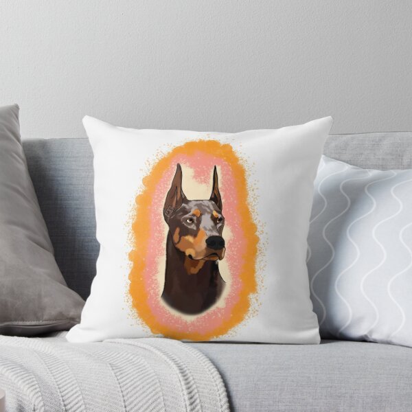 Item preview, Doberman Pincher Orange Splash designed and sold by DawnCatcher20.