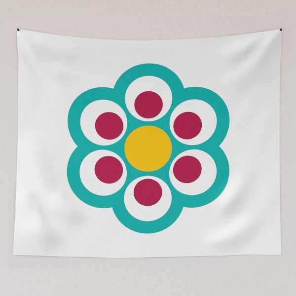 Item preview, Dancheong; six-petal round flower. designed and sold by Rajoletta.
