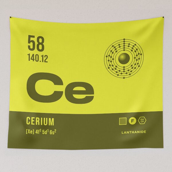 Item preview, 58 Cerium Periodic Table Element Dark designed and sold by VoodooCircus.