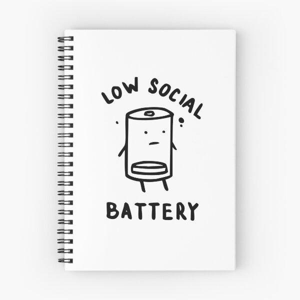 Item preview, Low Social Battery – Minimal Black Ink Art designed and sold by InkStation24.