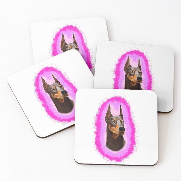 Item preview, Doberman Pincher Pink Splash designed and sold by DawnCatcher20.