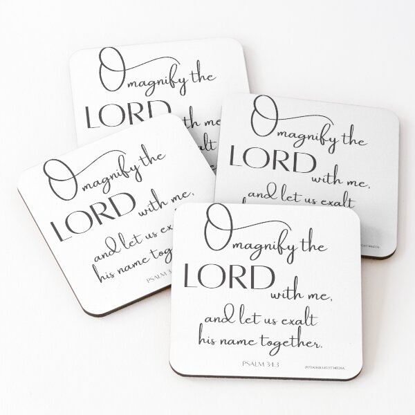 Item preview, Psalm 34:3 O magnify the Lord simple designed and sold by Prairie Light Media.