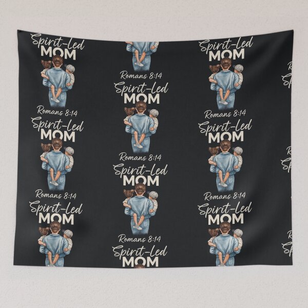 Item preview, Spirit-Led Mom – Faith-Based Motherhood Romans 8:14 Design designed and sold by astersgraphics.