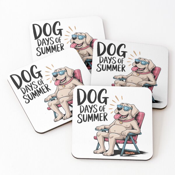 Item preview, Dog Days of Summer - Funny Silly Sayings designed and sold by WhimWiz.