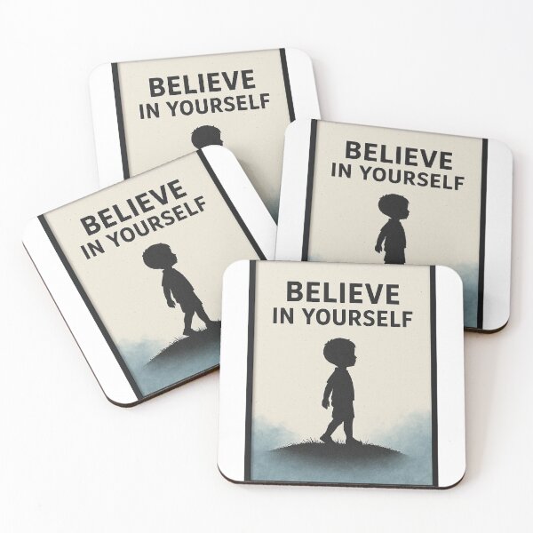Item preview, Believe in Yourself – Inspiring Minimalist Kids Art Print designed and sold by ASdzign.